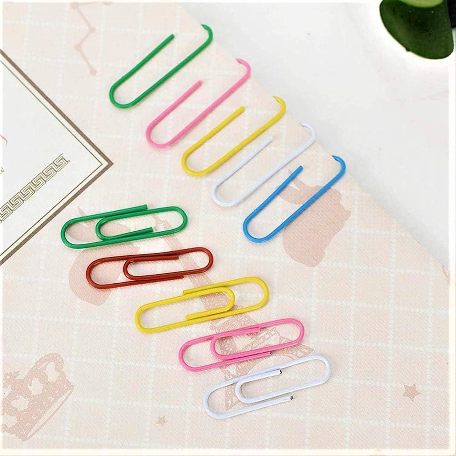 8859 MultiPurpose Assorted Color Coated Paper Clips, Assorted Sizes, Durable & Rustproof, Colored Paper Clips for Paperwork, DIY Work, classify Documents, Bookmark, Snacks Bag Clips, Suitable for Home, School, Office (Approx 28 Pcs) - deal99.in