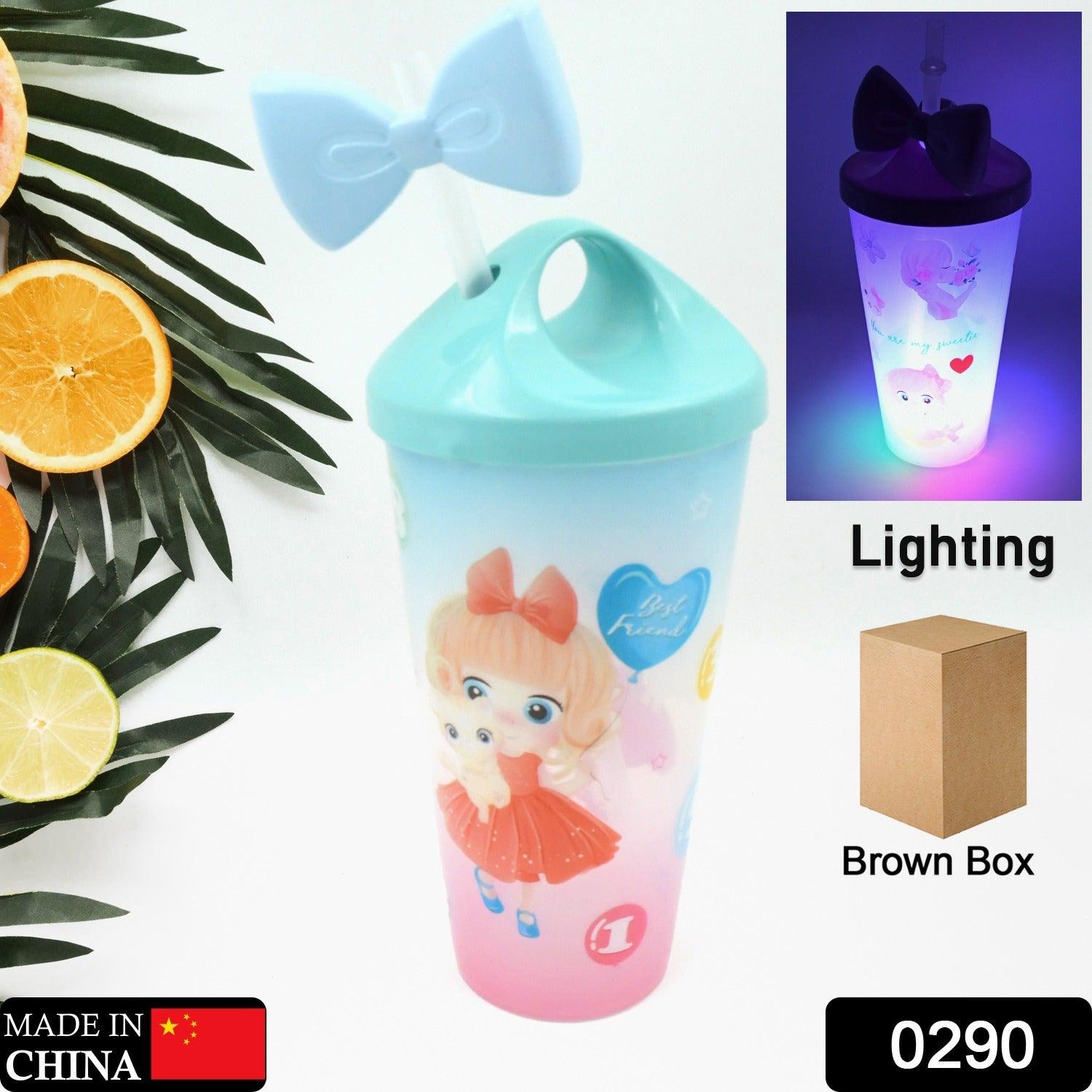 0290 LED Light Unicorn Water Bottle/Tumbler/ Mug with Straw & Lid for Kids Glitter Sipper with Toy Drinking Cups for Boys and Girls School/Tuition/Gym/ Picnic, Kids and Adults, Birthday Return Gifts - deal99.in