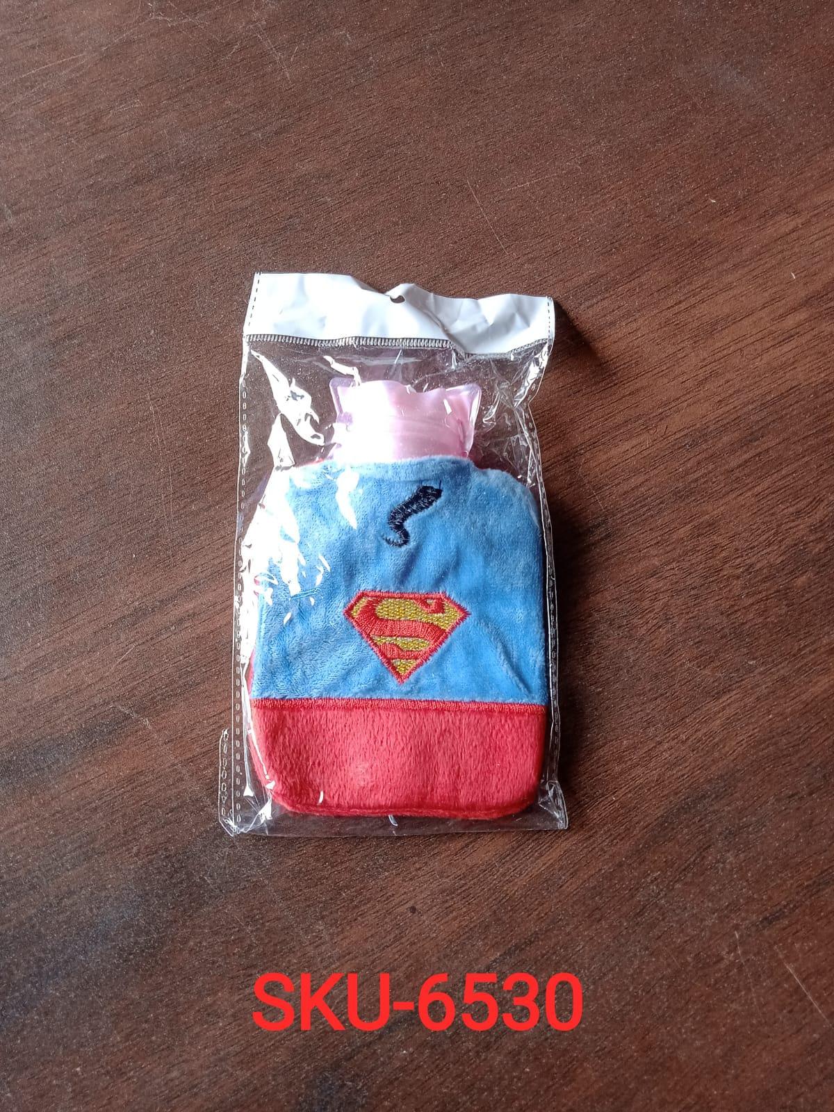 6530 Superman Print small Hot Water Bag with Cover for Pain Relief, Neck, Shoulder Pain and Hand, Feet Warmer, Menstrual Cramps. - deal99.in