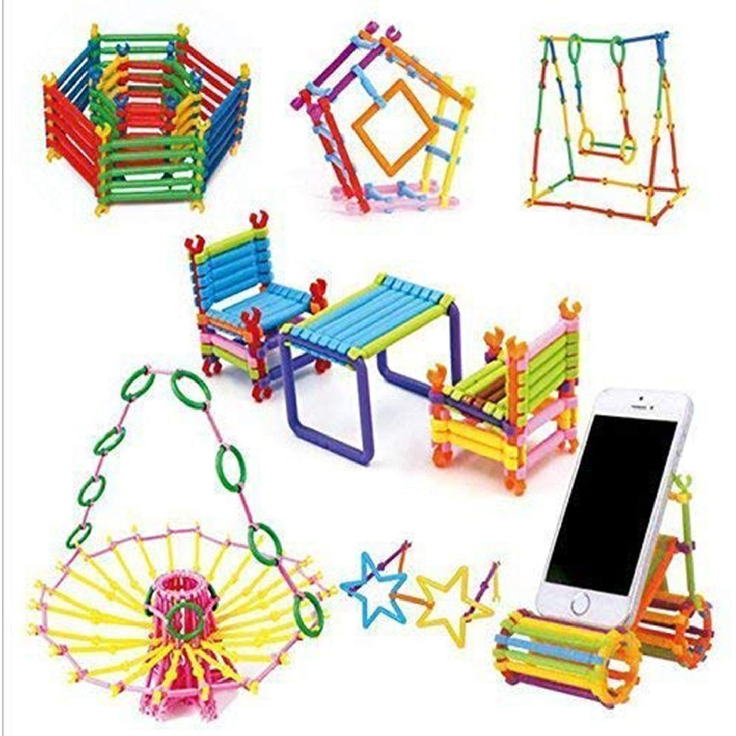 3905 400 Pc Sticks Blocks Toy used in all kinds of household and official places by kids and children's specially for playing and enjoying purposes. DeoDap