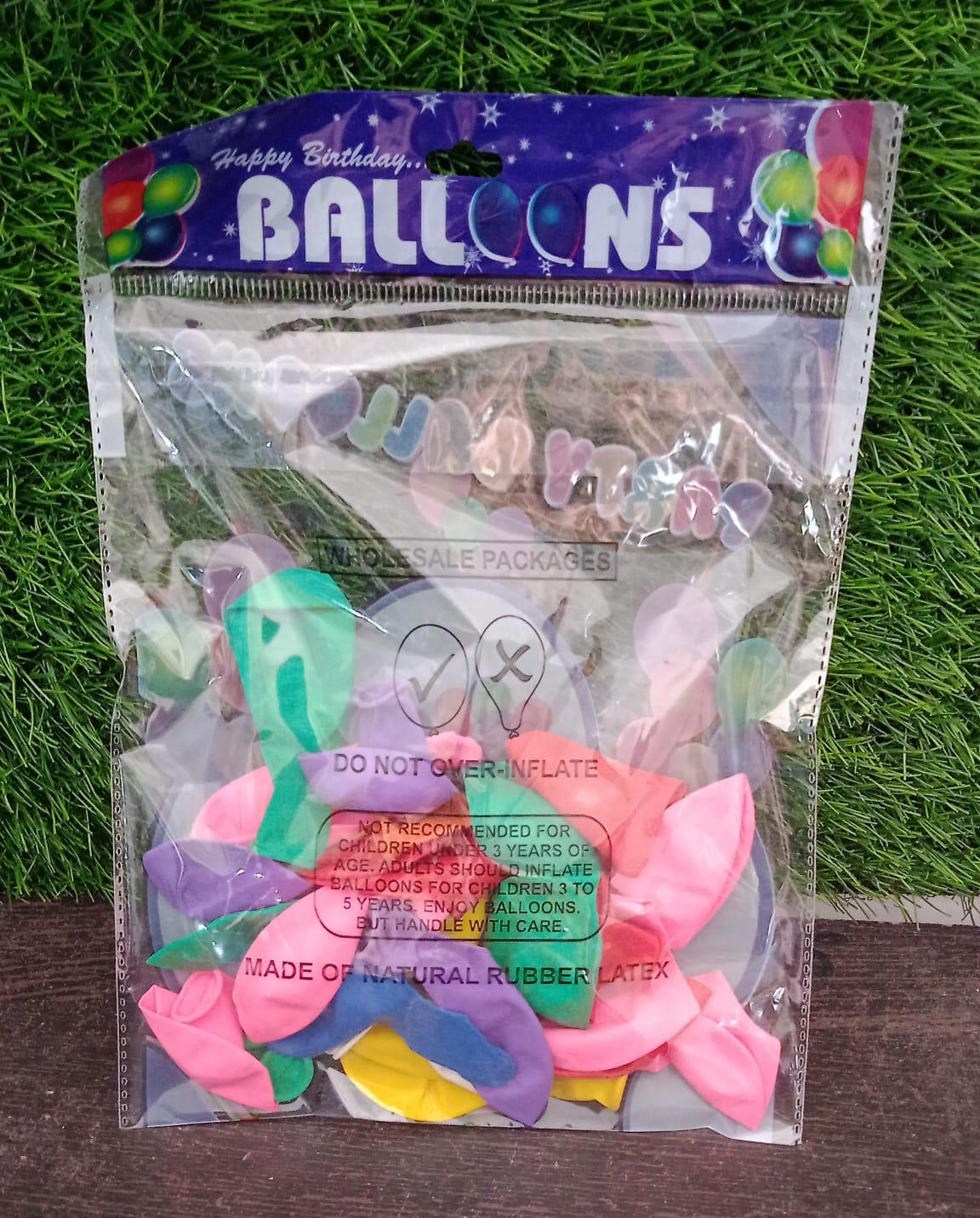 Balloons Kinds of Latex Balloons for Birthday / Anniversary / Valentine's / Wedding / Engagement Party Decoration Birthday Decoration Items for Kids Multicolor (24 Pcs Set) - deal99.in