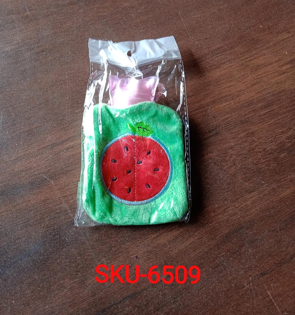 6509 Watermelon small Hot Water Bag with Cover for Pain Relief, Neck, Shoulder Pain and Hand, Feet Warmer, Menstrual Cramps. DeoDap