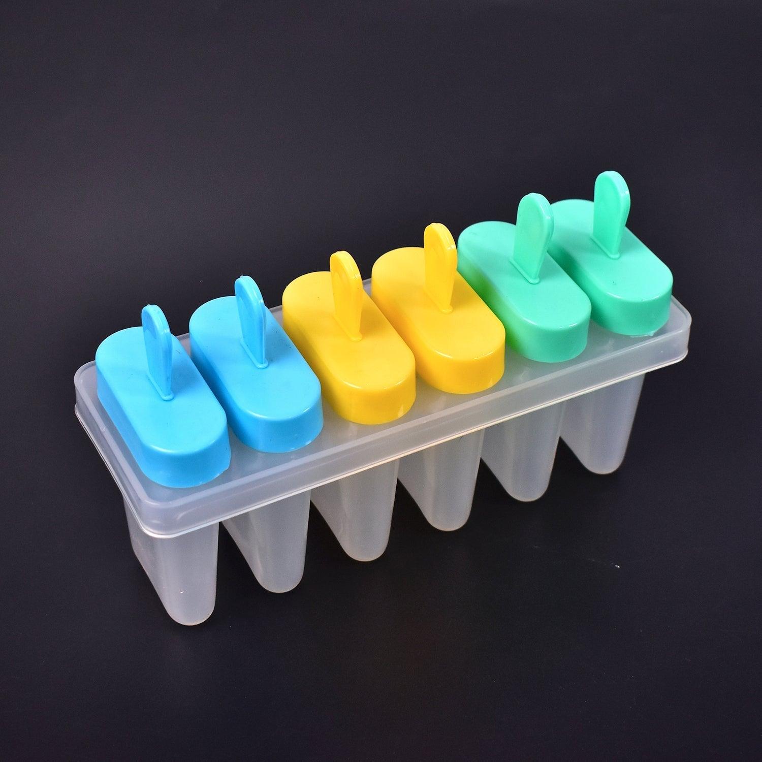 7167 Ice Candy Maker Upgrade Popsicle Molds Sets 6 Ice Pop Makers Reusable Ice Lolly Cream Mold Home-Made Popsicles Mould with Stick DeoDap