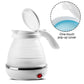 2137 Silicone Foldable Collapsible Electric Water Kettle Camping  Boiler